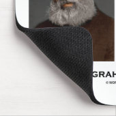 手もと仕事にあなたの思考をすべて集中して下さい マウスパッド (コーナー)