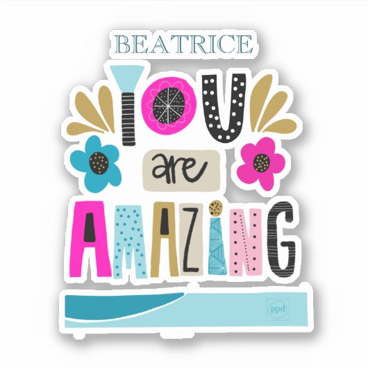 手やる気を起こさせる入力引用文カスタマイズ シール (正面)