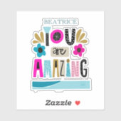 手やる気を起こさせる入力引用文カスタマイズ シール (シート)