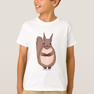 手をぎゅっとしてただ立っているリス Tシャツ