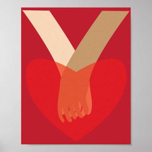 手をつなぐ ポスター (正面)