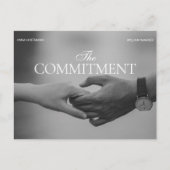 手をつなぐ 結婚式 ウェディング ロマンティック フォト ポストカード (正面)
