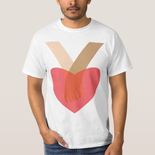 手をつなぐ Tシャツ (正面)
