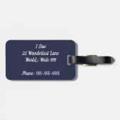 手をとって世界の荷物タグを見る ラゲッジタグ (裏面横)