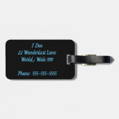 手をとって世界の荷物タグを見る ラゲッジタグ (裏面横)