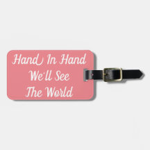 手をとって世界の荷物タグを見る