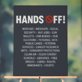 手をオフ アクリルサイン (ニュートラル)