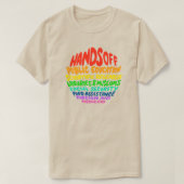 手をオフ Tシャツ (デザイン正面)