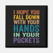 手をポケットに秋して下さい マグネット (正面)