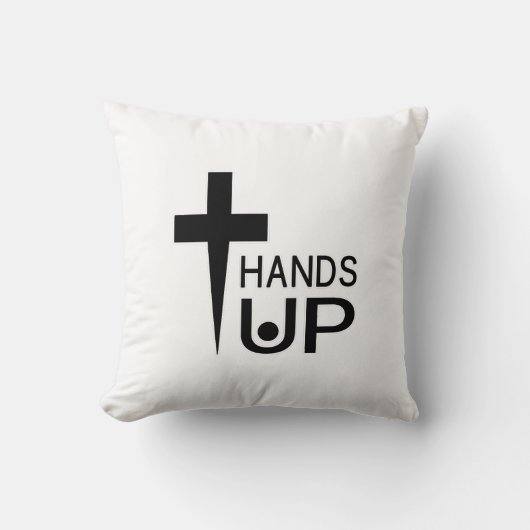 手を上げる クッション (正面)