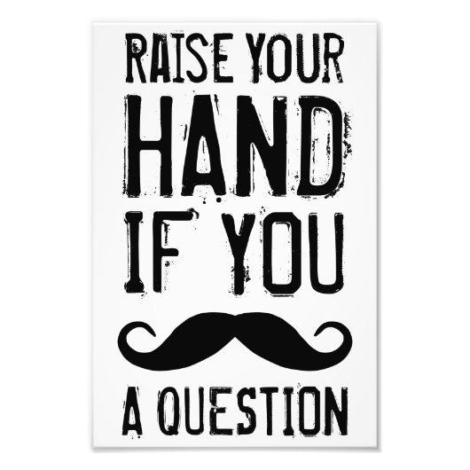 手を上げる フォトプリント            (正面)