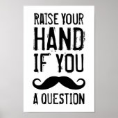 手を上げる ポスター (正面)