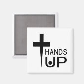 手を上げる マグネット (正面/裏面)