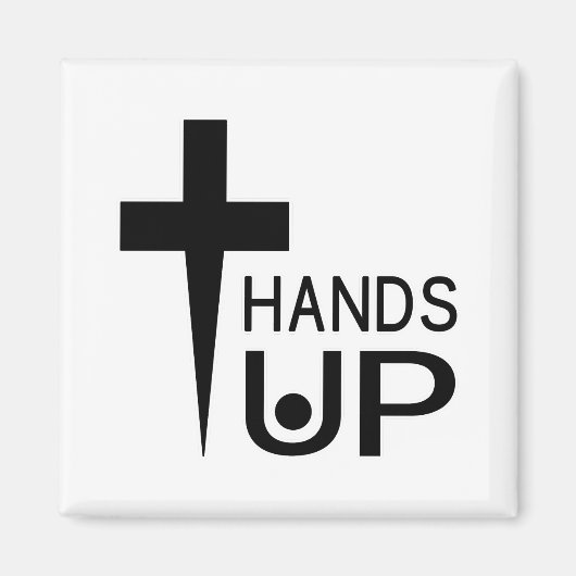 手を上げる マグネット (正面)