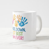 手を伏せ最高のたママ・マグ ジャンボコーヒーマグカップ (正面右)