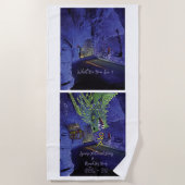 手を伸ばしてゴールビーチタオル ビーチタオル (正面)