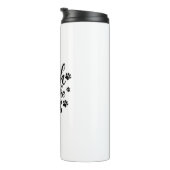 手を伸ばすタイポグラフィ タンブラー (回転右)