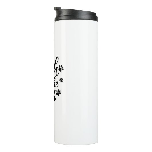 手を伸ばすタイポグラフィ タンブラー (回転右)