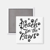 手を伸ばすタイポグラフィ マグネット (正面/裏面)