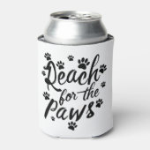 手を伸ばすタイポグラフィ 缶クーラー (缶正面)