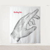 手を伸ばすタペストリー タペストリー (正面)