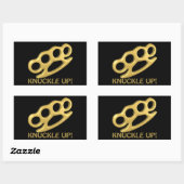 手を伸ばす 長方形シール (シート)