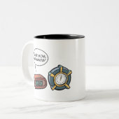 手を出すな！ ツートーンマグカップ (正面左)