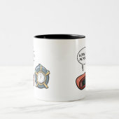 手を出すな！ ツートーンマグカップ (中央)