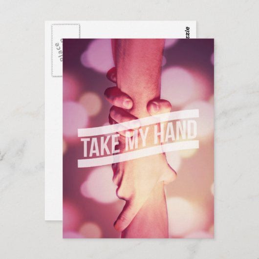 手を取る ポストカード (正面/裏面)