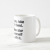 手を取れ コーヒーマグカップ (正面右)