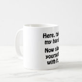 手を取れ コーヒーマグカップ (正面左)