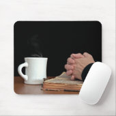 手を古い聖書に マウスパッド (マウス)
