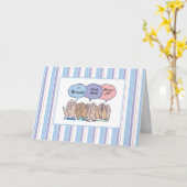 手を叩いて仕事を上手に行った カード (黄色い花)