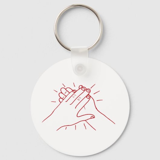 手を叩く キーホルダー (正面)