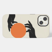手を太陽に掲げる。レトロデザイン iPhoneケース (裏面横)