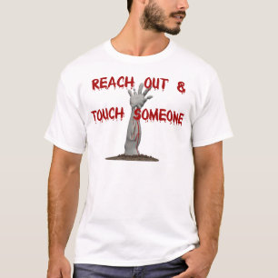 手を差し伸べて下さい及び誰かに触れて下さい Tシャツ