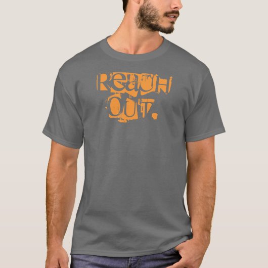 手を差し伸べて下さい Tシャツ (正面)