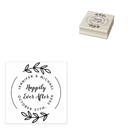 手を引いた後エレガントずっと楽し結婚く ラバースタンプ (押印)