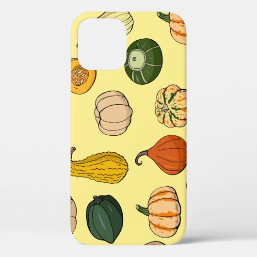 手を引いた斜線、シームレスな野菜パターン。 Case-Mate iPhoneケース (裏面)