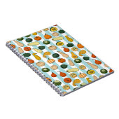 手を引いた斜線、シームレスストライプのな背景。 ノートブック (右側)