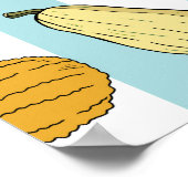 手を引いた斜線、シームレスストライプのな背景。 ポスター (角)