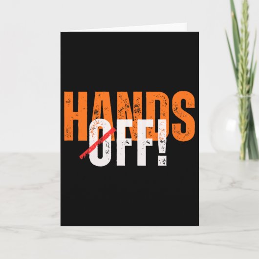 手を引け！ 反トランプ カード (正面)