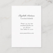 手を持ってベビー – ラインアートイラストレーション 名刺 (裏面)