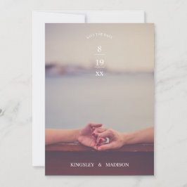 手を持っモダンて結婚式は日付を除く セーブザデート