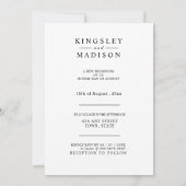 手を持っモダンて結婚式は日付を除く セーブザデート (裏面)