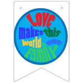 手を持つ世界の子供たち バンティングフラッグ (第1の旗)