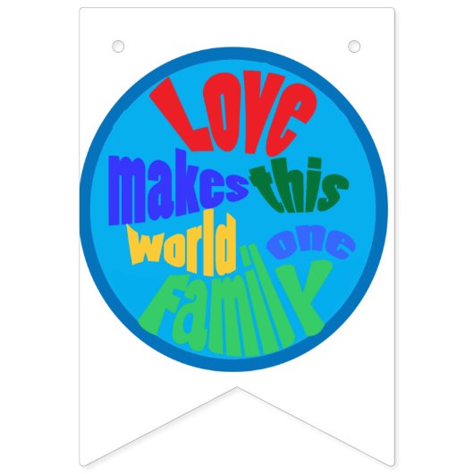 手を持つ世界の子供たち バンティングフラッグ (第1の旗)