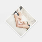 手を持つ花婿 スタンダードランチョンナプキン (角)