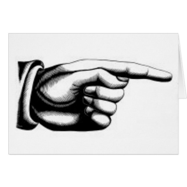 手を指すヴィンテージ (正面横)