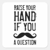 手を挙げて スクエアシール (正面)